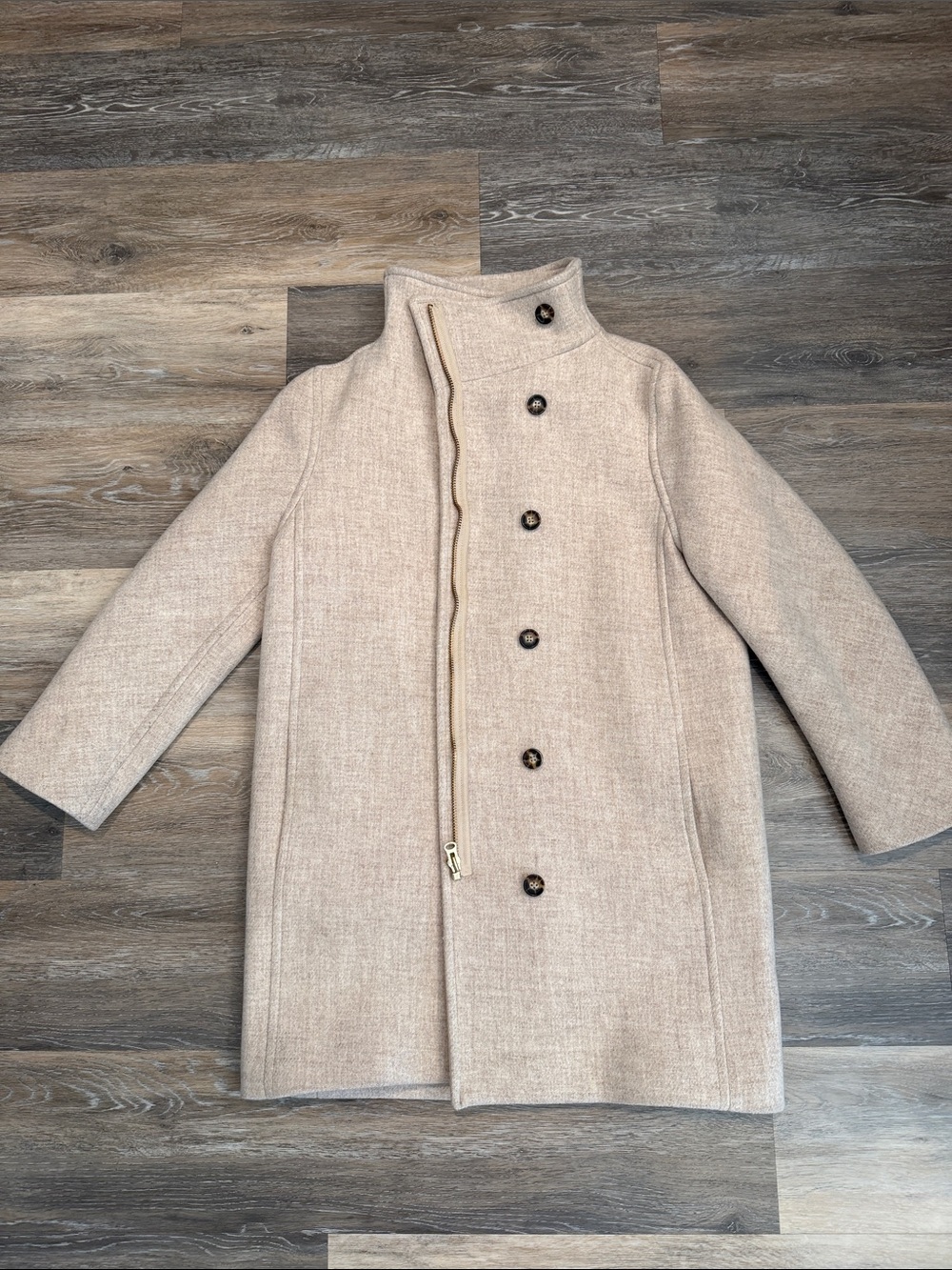 J. Crew Italian Wool Cream-colored Coat